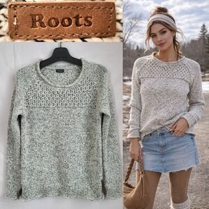 Roots Speckled Cotton‎ Knit Sweater